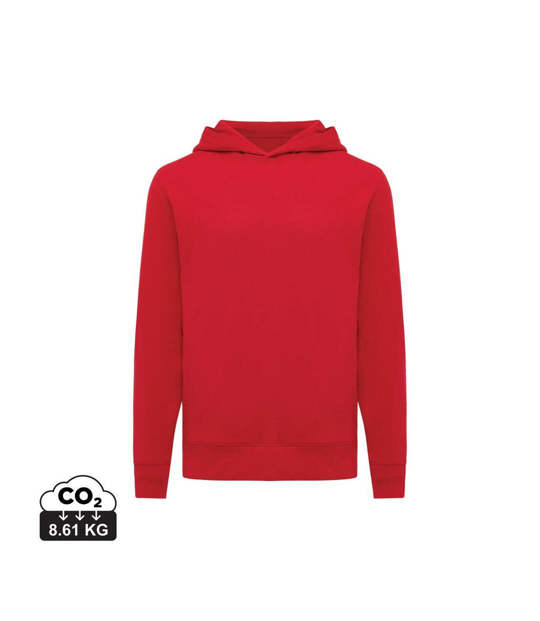 Unisex adult yengo recycled cotton side pocket hoodie peach nectar Iqoniq-1