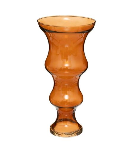 Vase Double en Verre Matali 36cm Ambre