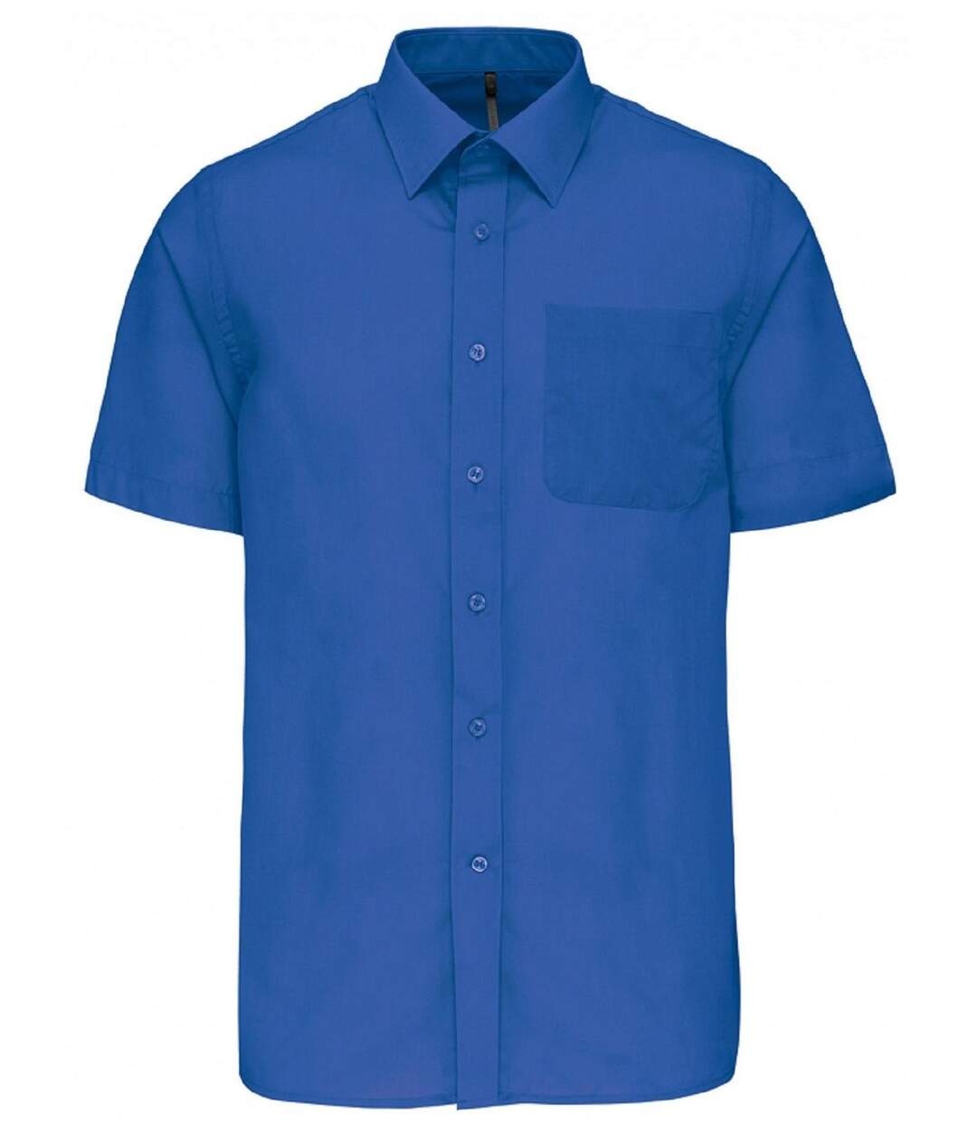 Chemise popeline manches courtes - K551- bleu indigo - homme