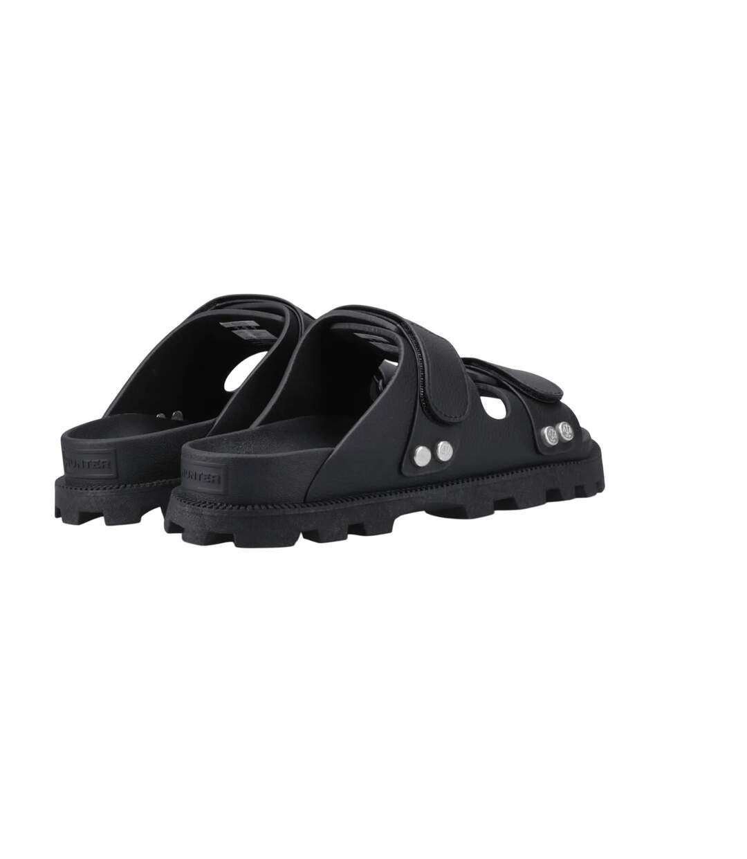 Womens/ladies Vegan Sandals Black Hunter-2