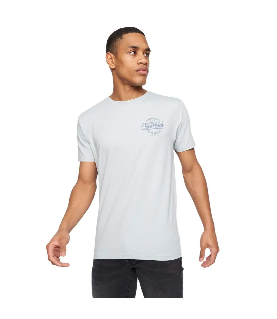 Pack Of 5  Mens Fremal T-shirt  Multicoloured Crosshatch-3