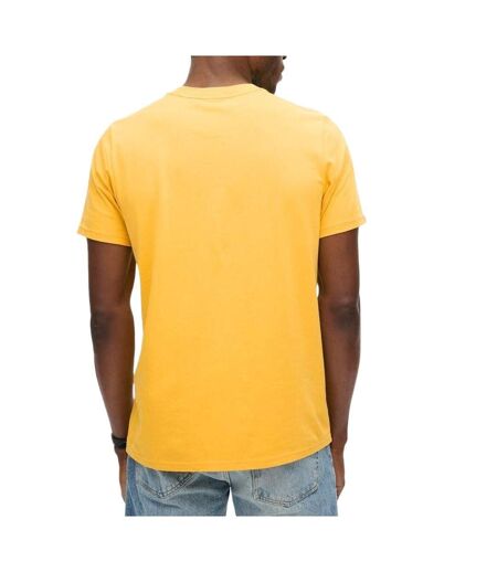 T-shirt jaune/noir homme superdry embroidered