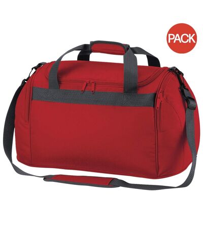 Lot de 2  Freestyle sac de voyage 26 litres taille unique rouge Bagbase