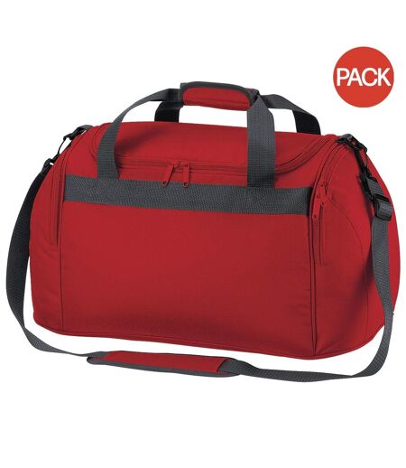 Lot de 2  Freestyle sac de voyage 26 litres taille unique rouge Bagbase