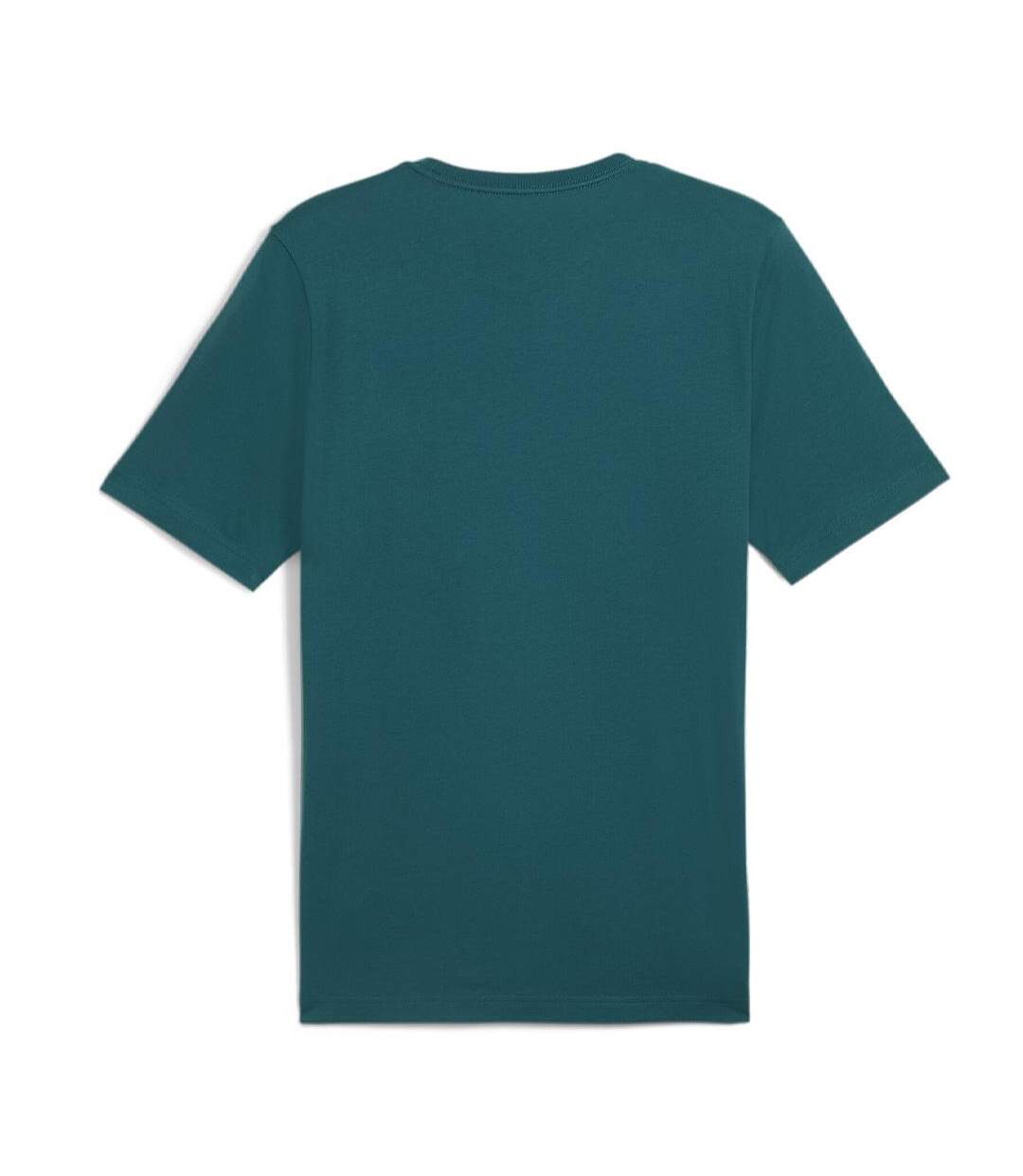 T-shirt vert/blanc homme puma essential 2 - m-2