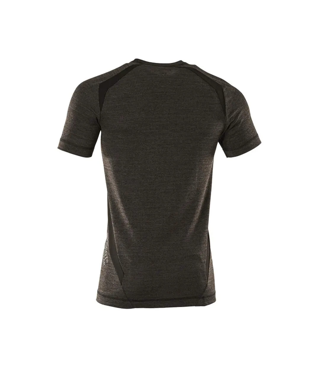 Unisex Adult Crossover Short-sleeved Base Layer Top Dark Anthracite Black Mascot-2