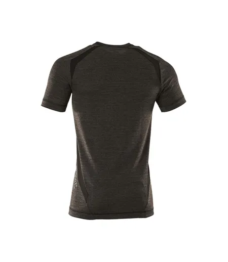 Unisex Adult Crossover Short-sleeved Base Layer Top Dark Anthracite Black Mascot