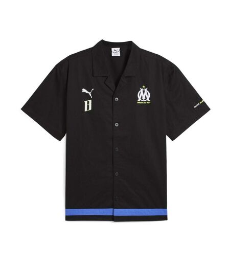 OM chemise noire homme puma faster woven shirt