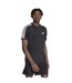T-shirt Entraînement Motif/style 3 Rayures Essentials Homme Noir Blanc Adidas-1