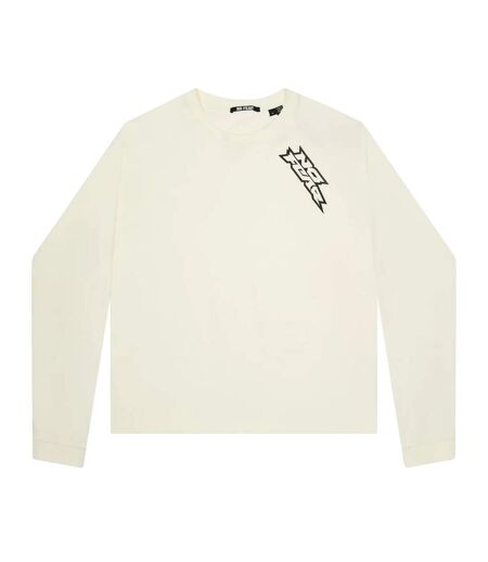 Mens Logo Raglan Long-sleeved T-shirt White No Fear