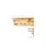 Patère Murale 4 Crochets & Cintre Royal Oak 80cm Naturel-4