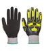 Unisex adult ap55 waterproof cut resistant gloves l grey/black Portwest-1