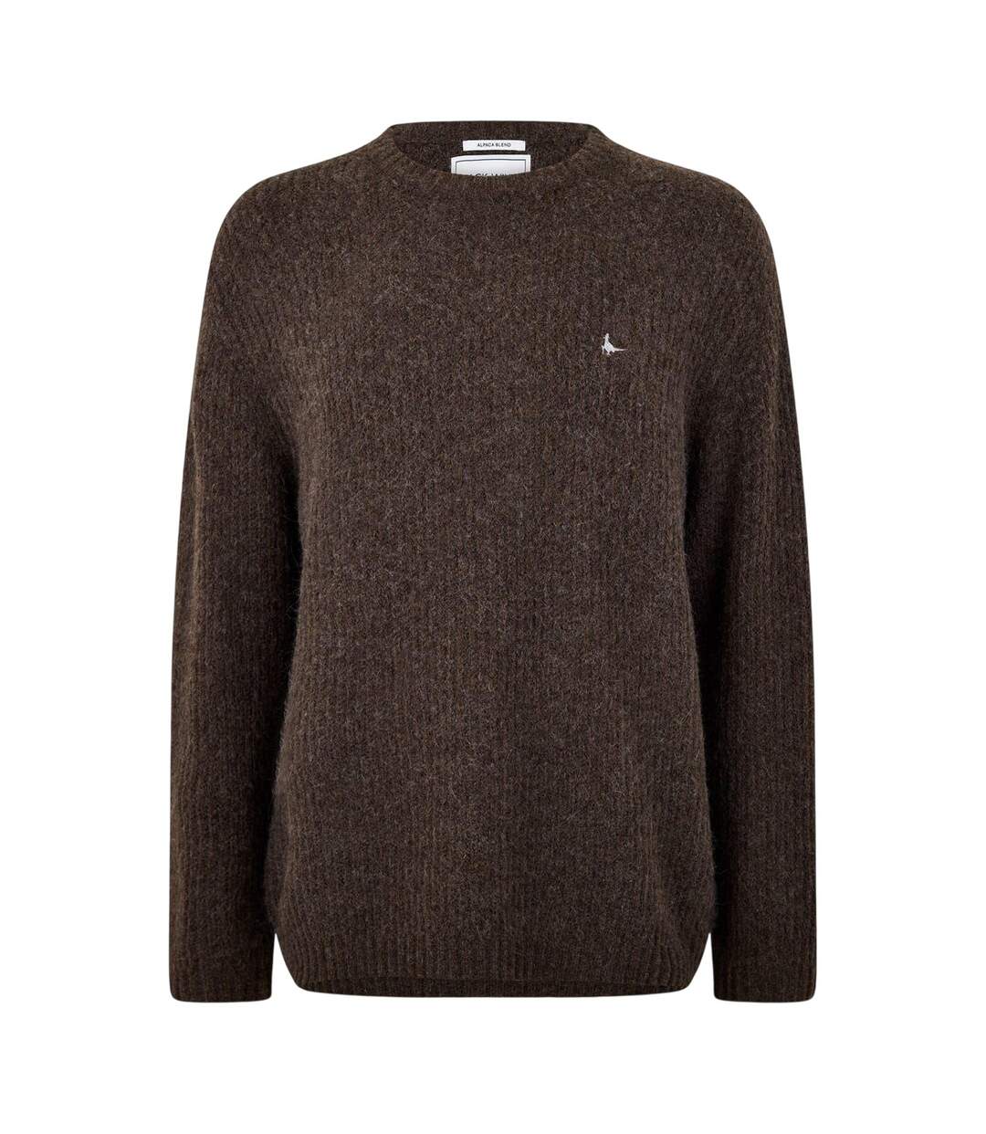 Mens Crew Neck Baggy Sweatshirt Coffee Marl Jack Wills-2