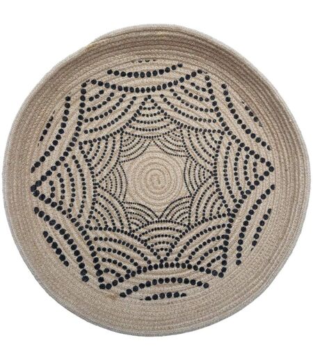 Lot de 2 Décorations Murales Jute Panier 48cm Naturel