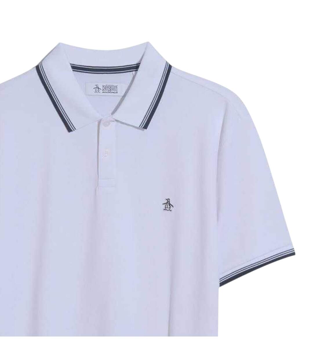 Polo Manches Courtes Motif/style À Rayures Homme Blanc Vif Original Penguin-2