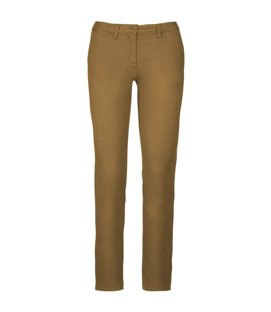 Womens/ladies chino trousers camel Kariban