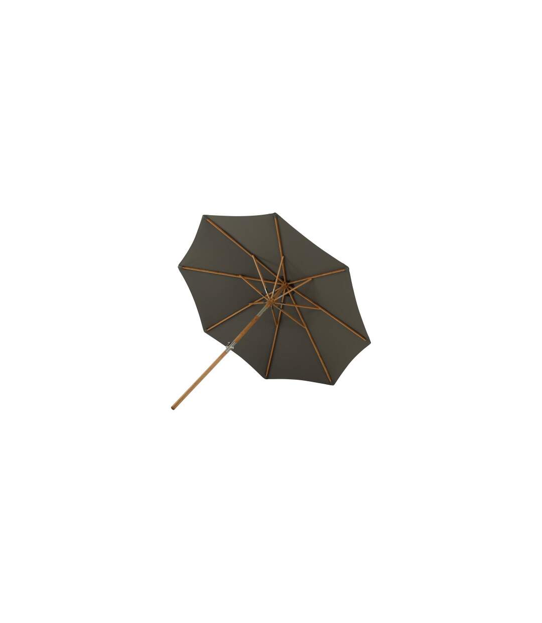Parasol en Bois Cerox 270cm Gris-5