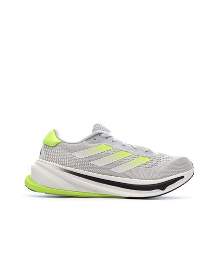 Chaussures de running grises/jaunes homme adidas supernova