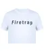 Mens Logo Cotton T-shirt White Firetrap-3