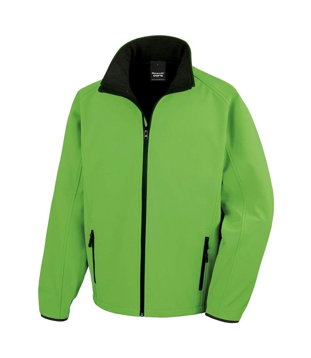 Veste softshell - Homme - R231M - vert et noir-1