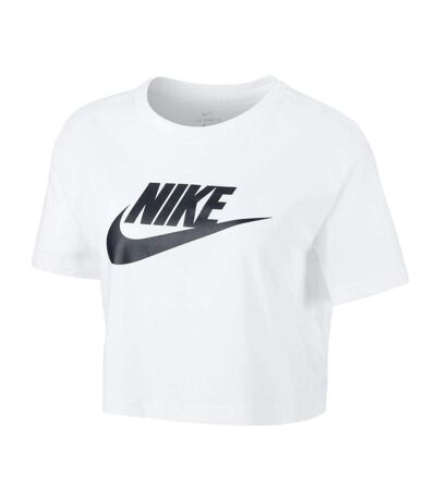 T-shirt Blanc Femme Nike Essntl - L