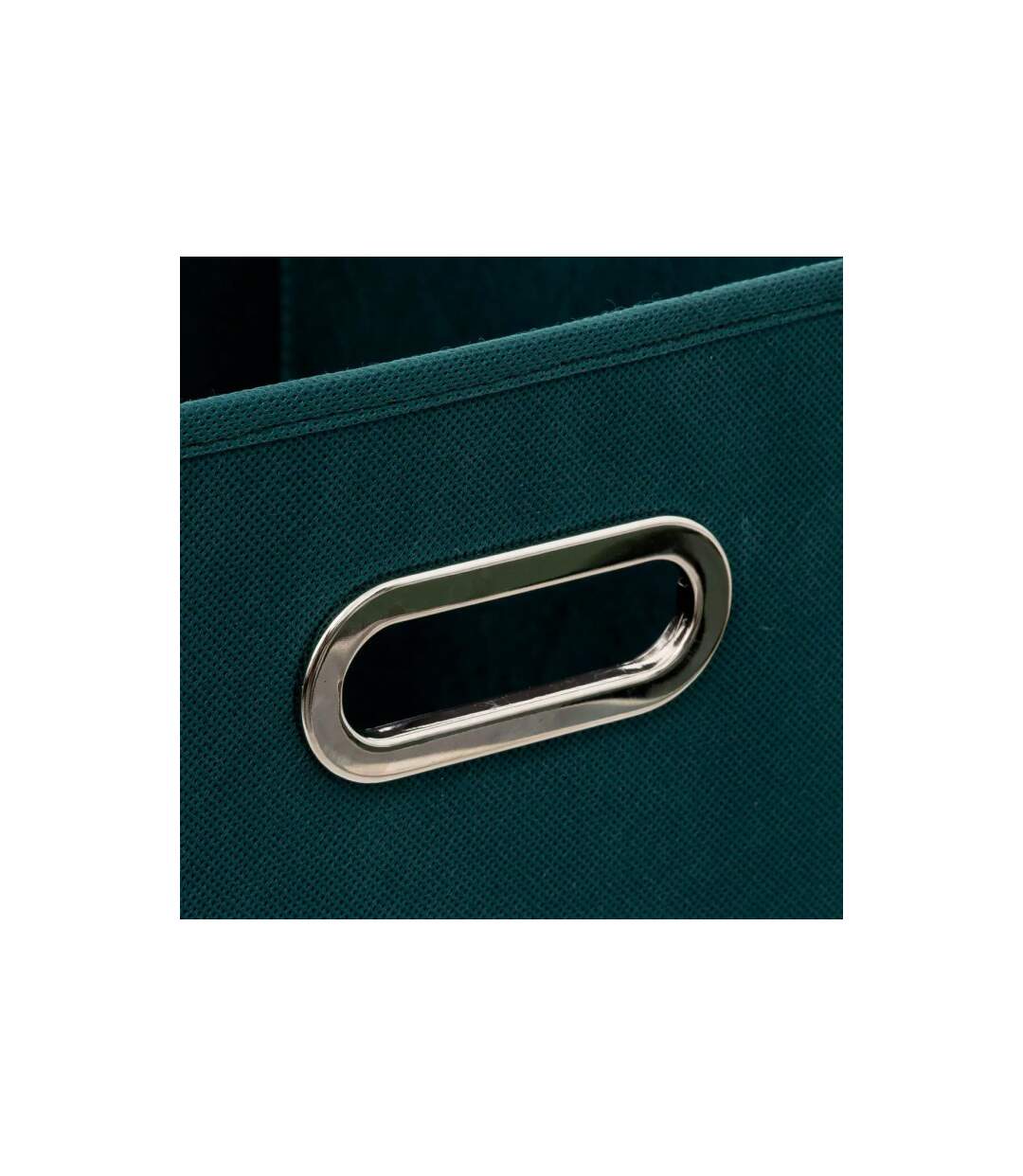 Boîte de Rangement Pliable Premium 31x31cm Bleu Pétrole-2
