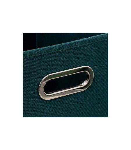 Boîte de Rangement Pliable Premium 31x31cm Bleu Pétrole