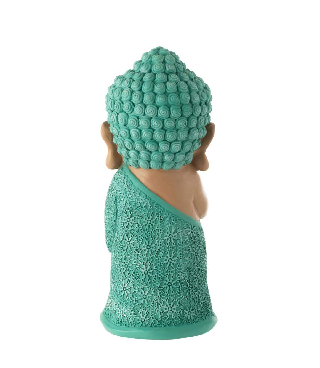 Statuette Moine Prière Toby 32cm Bleu Azur-3
