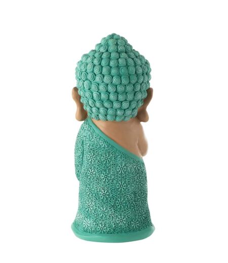 Statuette Moine Prière Toby 32cm Bleu Azur