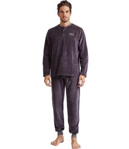 Pyjama velours tenue d'intérieur pantalon et haut Home Admas