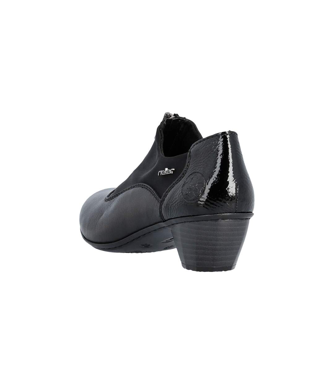 Mocassin Cuir à Talon Rieker-4