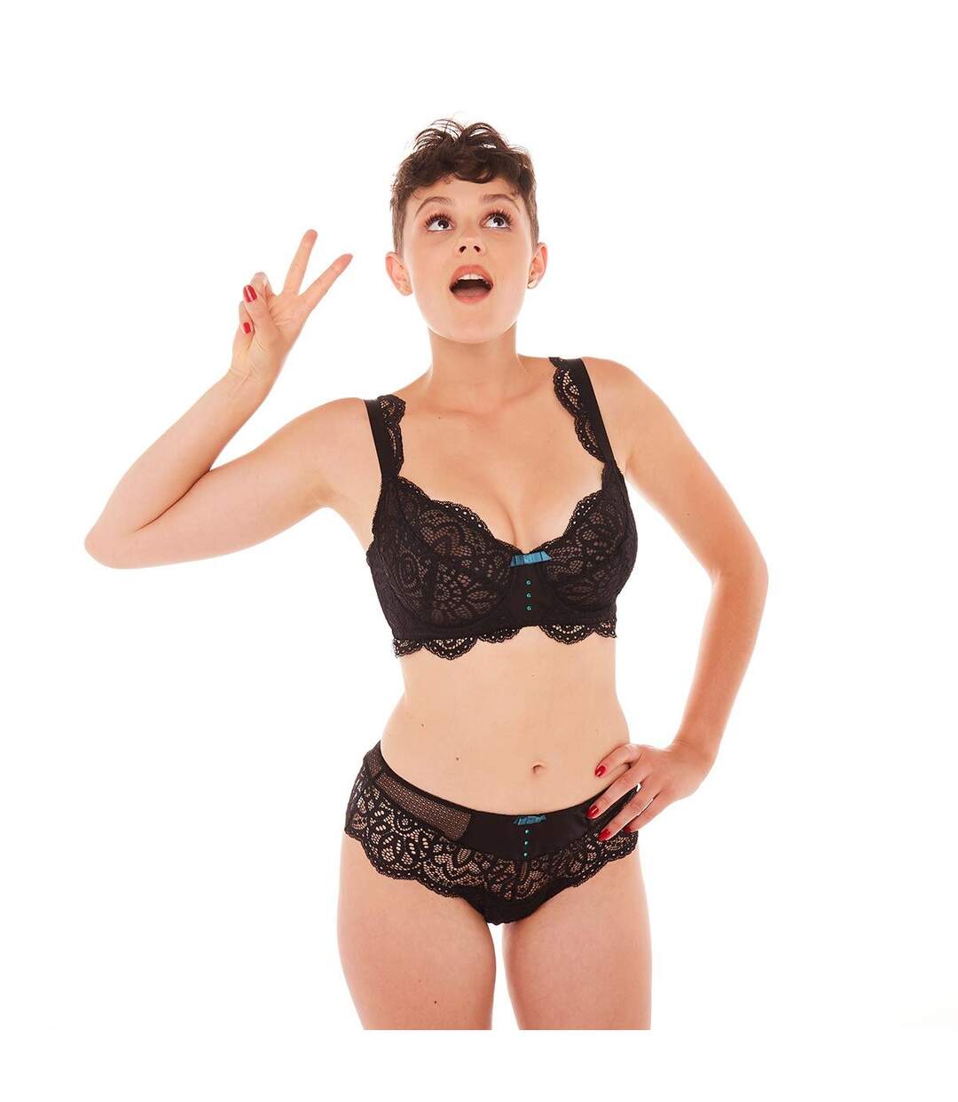 Soutien-gorge grand maintien noir Rivale