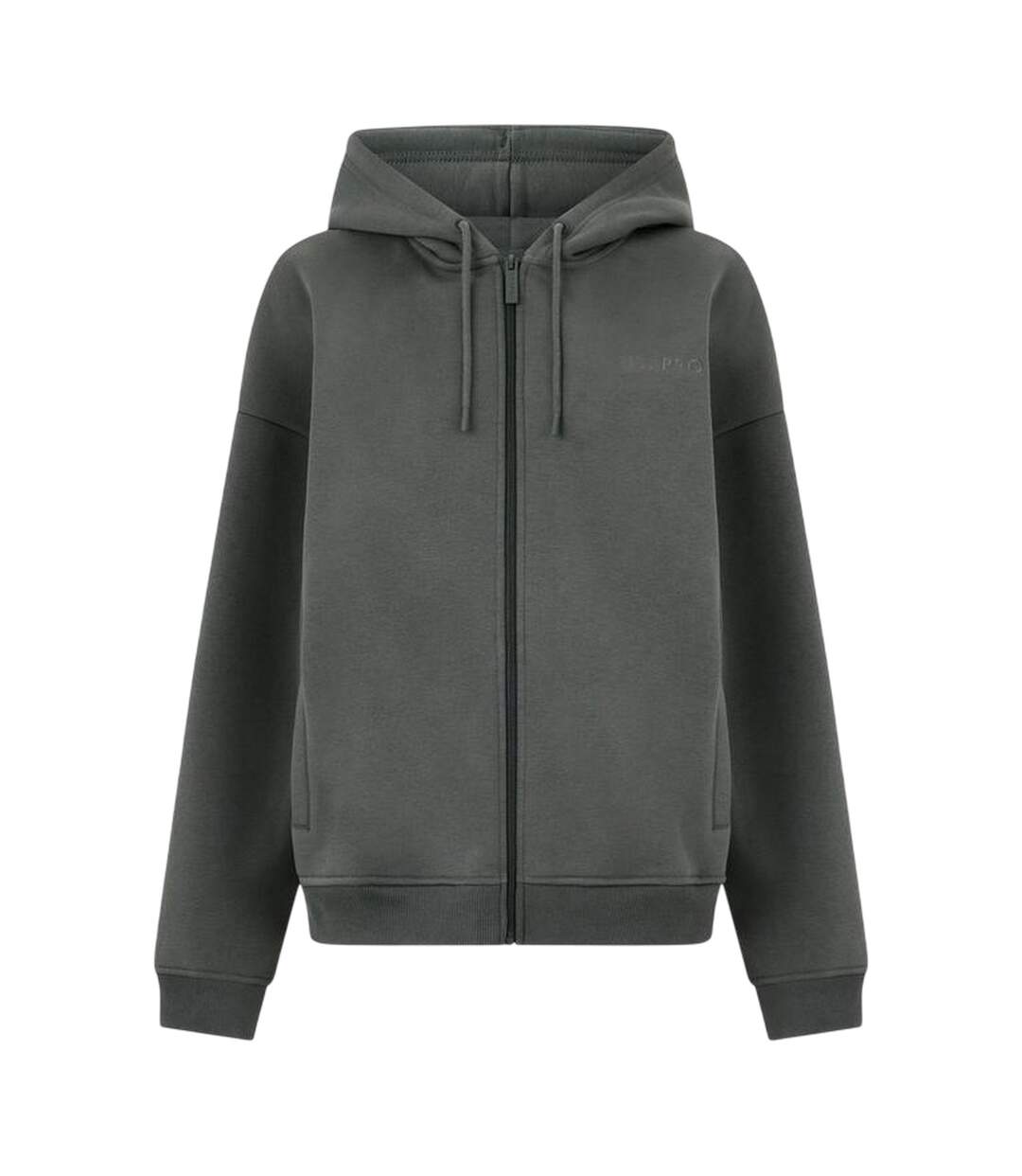 Veste À Capuche Femme Kaki Délavé USA-2