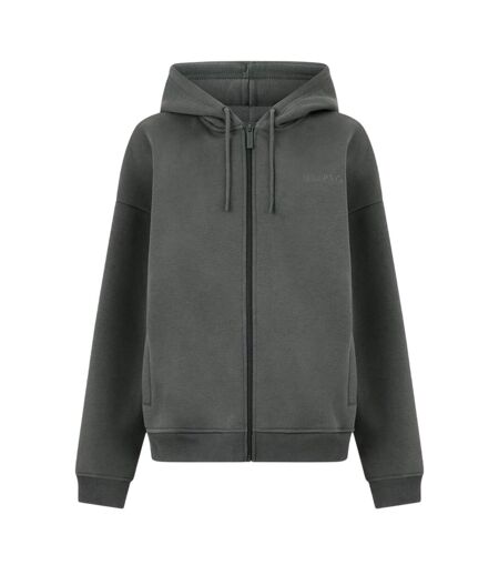 Veste À Capuche Femme Kaki Délavé USA