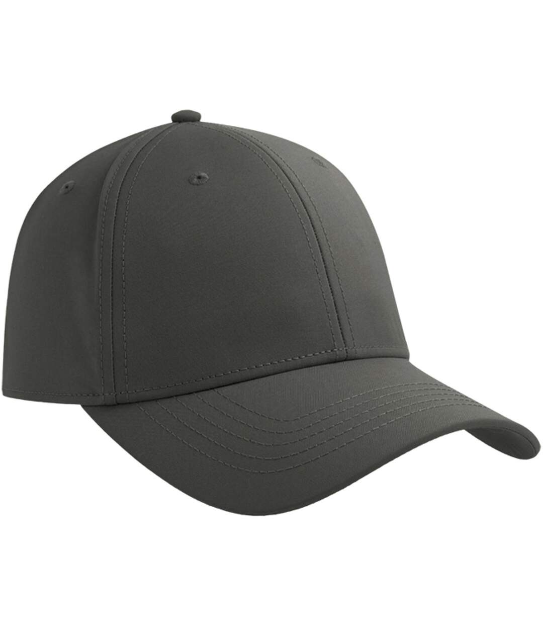 Unisex Adult Pitch 6 Panel Flexible Stretch Fitted Baseball Cap Dark Grey Atlantis-1