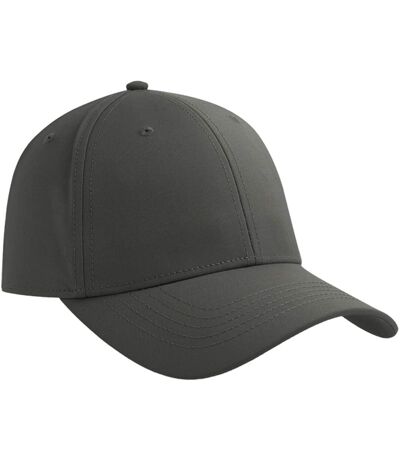Unisex Adult Pitch 6 Panel Flexible Stretch Fitted Baseball Cap Dark Grey Atlantis