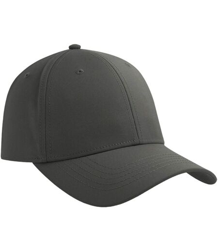 Unisex Adult Pitch 6 Panel Flexible Stretch Fitted Baseball Cap Dark Grey Atlantis