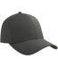 Unisex Adult Pitch 6 Panel Flexible Stretch Fitted Baseball Cap Dark Grey Atlantis-1
