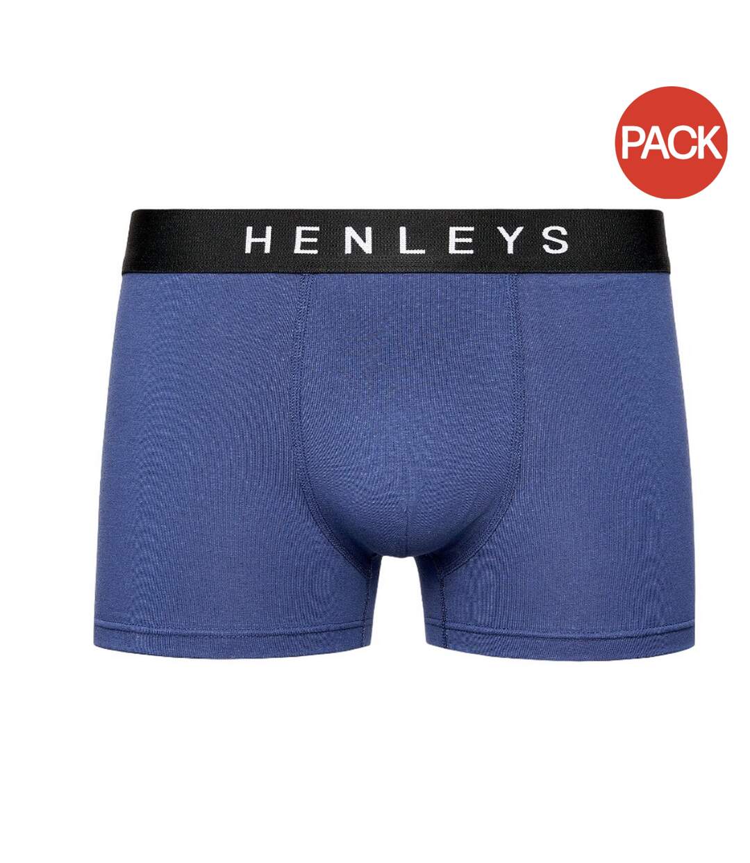 Pack of 3  Mens inky boxer shorts  blue Henleys