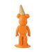 Statuette Déco Ours Cornet Glace 39cm Orange-2