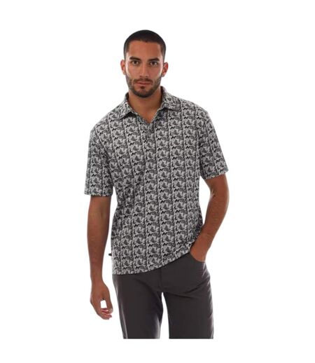 Polo Motif/style Géométrique Trawick Homme Gris Pâle Farah