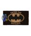 Batman - Paillasson WELCOME TO THE BATCAVE (Noir / Marron) (60 cm x 33 cm) - UTPM7461