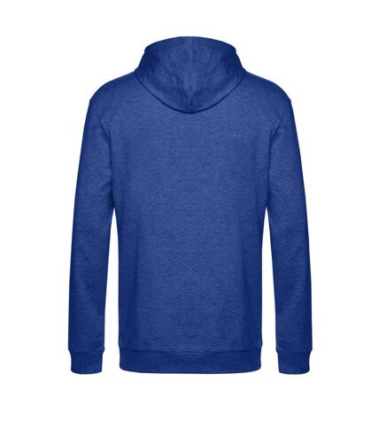 Sweat à capuche homme bleu marine chiné B&C