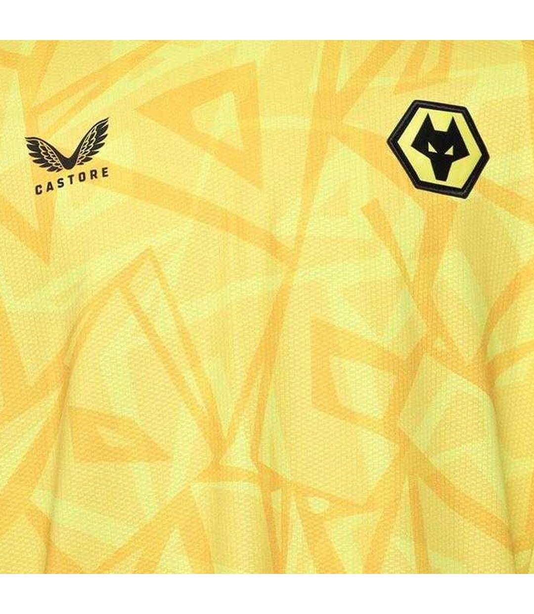 Unisex Adult Wolves Goalkeeper Jersey Blazing Yellow Castore-4