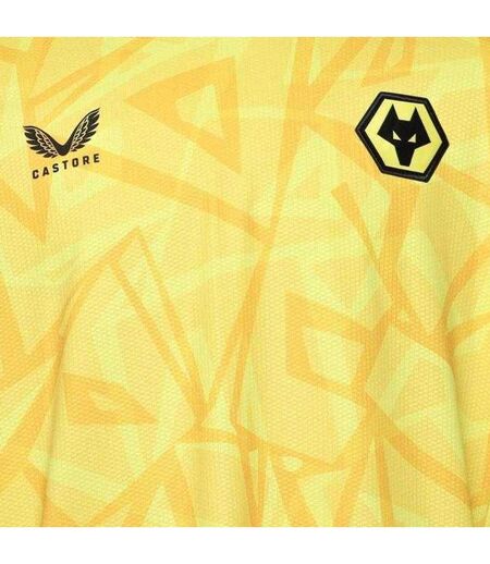 Unisex Adult Wolves Goalkeeper Jersey Blazing Yellow Castore