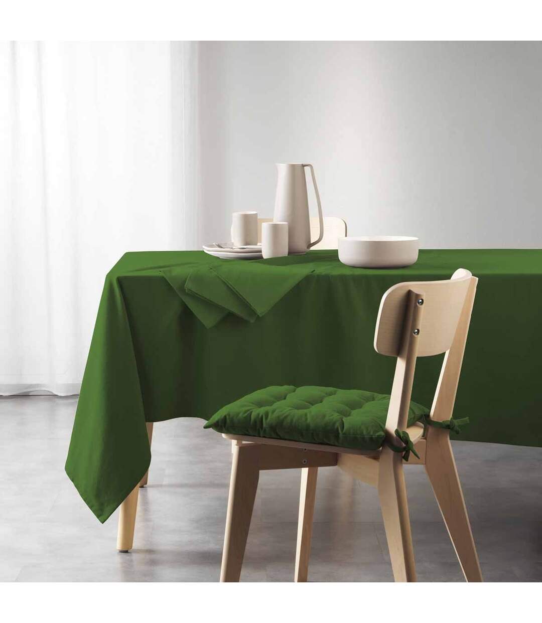 Nappe Rectangulaire Mistral 140x240cm Vert-1