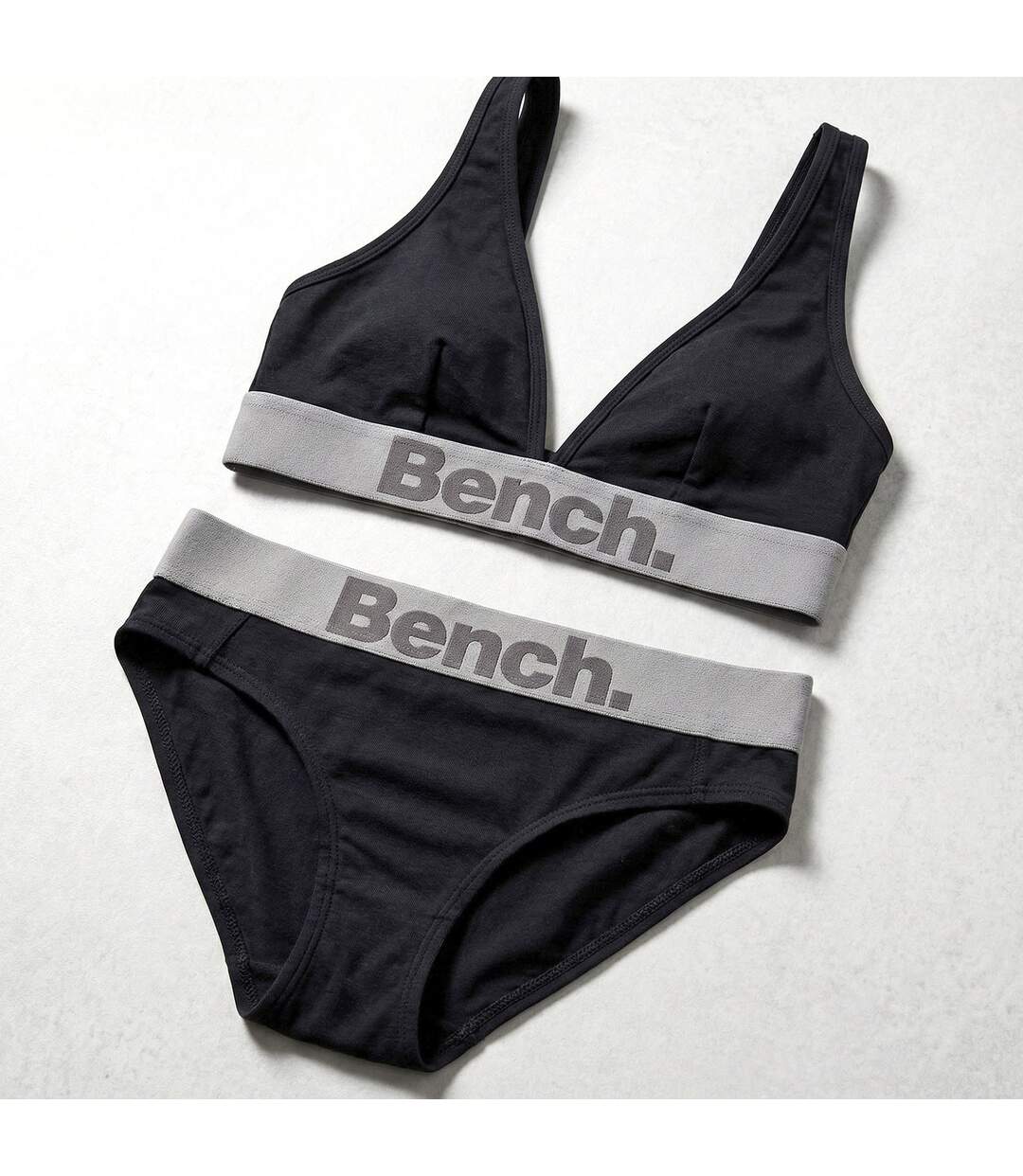 Bench - Ensemble Bralette et Culotte Femme Coton Stretch Confort-2