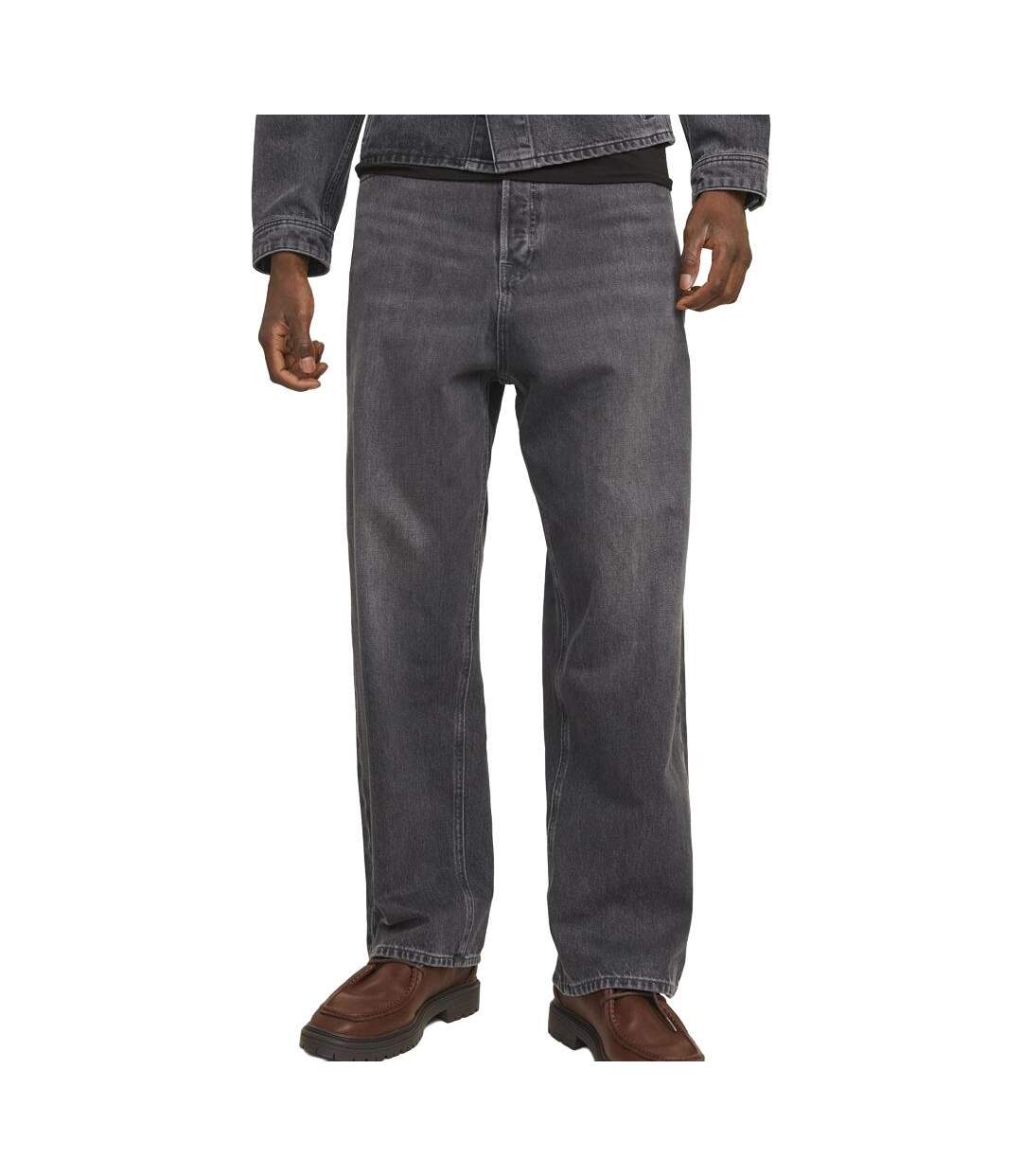 Jean baggy gris homme jack & jones jjiron-1