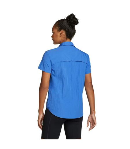 Eddie Bauer Womens/Ladies Guide UV Protection Short-Sleeved Shirt (Brilliant Blue) - UTEB344