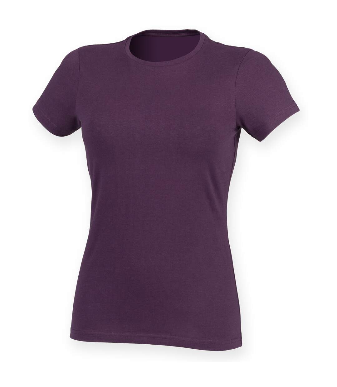 Feel good t-shirt étirable à manches courtes femme violet profond Skinni Fit